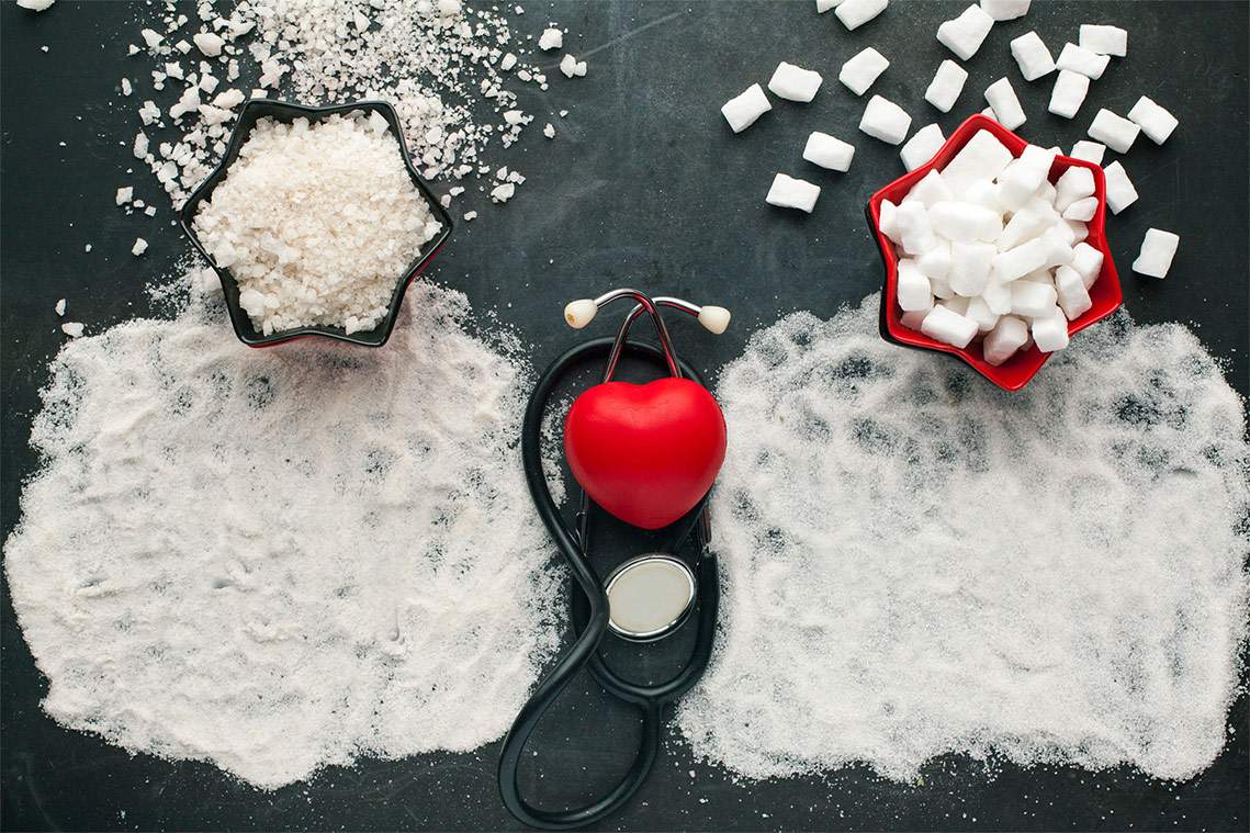 Açúcar X sal: o que é pior para a saúde do seu coração?