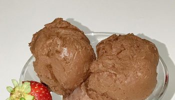 Sorvete Low Carb e Livre de Lactose de Chocolate. Imagem: (Divulgação)